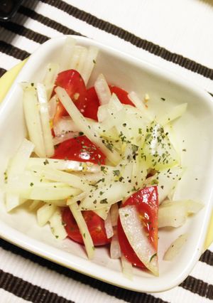 ノンオイル☆玉ねぎとトマトのマリネ-レシピのメイン写真