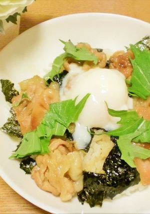 ぱぱっと！豚玉丼-レシピのメイン写真