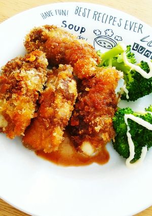 豚しゃぶ肉で♪さつまいもとチーズ巻きカツ-レシピのメイン写真