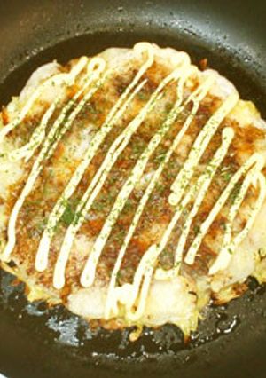 餅入りお好み焼♪簡単チーズひき肉残り野菜-レシピのメイン写真
