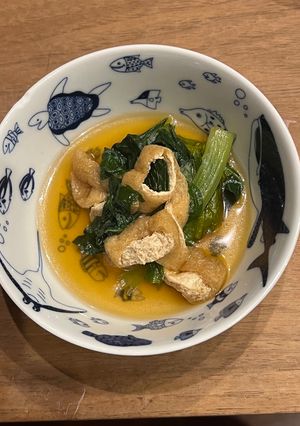 和風な小松菜と油揚げのおひたし-レシピのメイン写真