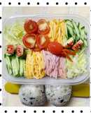 8/1ﾖｯﾁｬﾝ☆冷麺とおにぎりお弁当