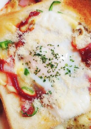 とろッエッグピザ風トースト-レシピのメイン写真