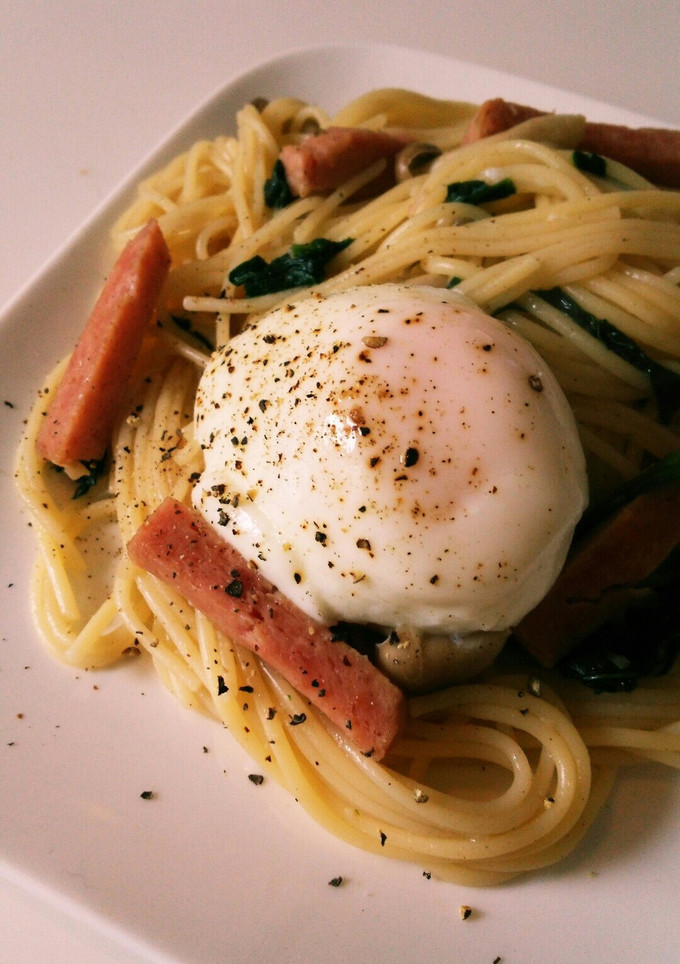 簡単♪●スパムとしめじの和風パスタ●-レシピのメイン写真