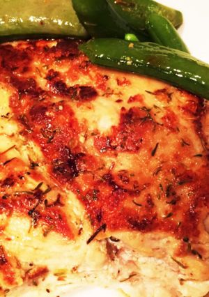 パリパリ鶏胸マスタード焼き-レシピのメイン写真