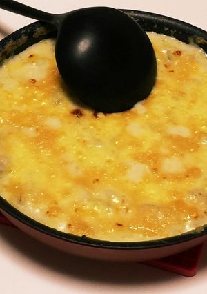 ティファールフライパンでマカロニグラタン-レシピのメイン写真