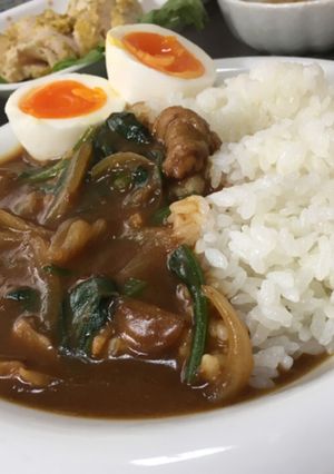 *超簡単!ほうれん草とチーズのカレー*-レシピのメイン写真