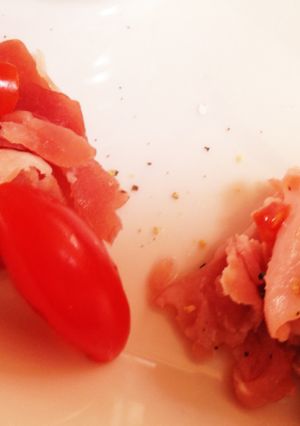 5分で完成！生ハムとトマトの簡単おかず-レシピのメイン写真