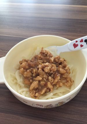 離乳食☆後期 肉みそあんかけうどん-レシピのメイン写真