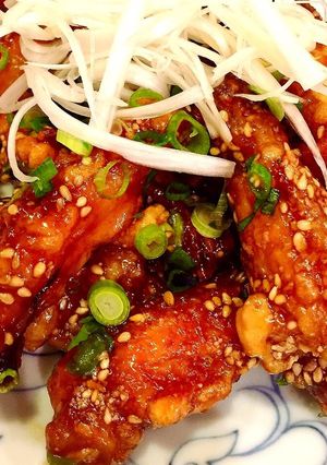 カリッ冷めても美味しい鶏手羽中甘酢揚げ♡-レシピのメイン写真