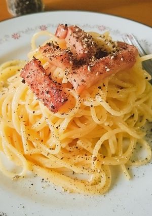 府立園芸生が作る 本格『 カルボナーラ』-レシピのメイン写真