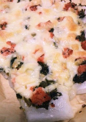 もちピザたらこ高菜-レシピのメイン写真