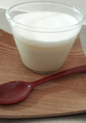 香ばしい！とろ～り！ほうじ茶豆乳プリン-レシピのメイン写真