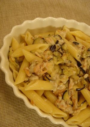 鮭となすのチーズたっぷりパスタ-レシピのメイン写真