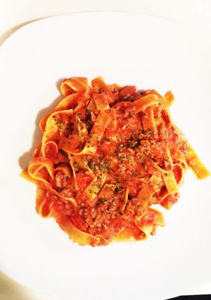 タリアテッレで豆乳クリームトマトパスタ★-レシピのメイン写真