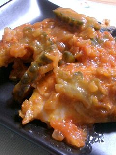 サバとゴーヤのトマト煮-レシピのメイン写真