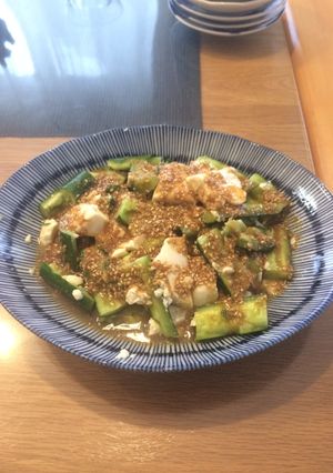 超簡単！豆腐ときゅうりの中華風サラダ！-レシピのメイン写真