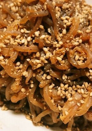 お弁当にも☆糸こんにゃくと白菜の味噌炒め-レシピのメイン写真
