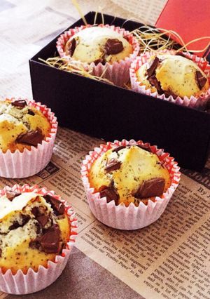 バレンタイン♥紅茶とチョコのマフィン-レシピのメイン写真