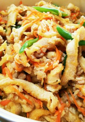 ３つの材料で十分！｢こぎつねご飯 ｣-レシピのメイン写真