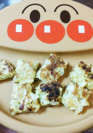 離乳食　手掴みお好み焼き　完了期-レシピのメイン写真