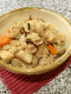 鳥炊き込み御飯-レシピのメイン写真