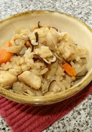 鳥炊き込み御飯-レシピのメイン写真