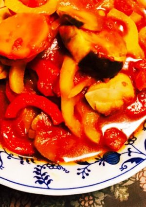 フライパンで簡単ラタトゥイユと鶏肉♩-レシピのメイン写真