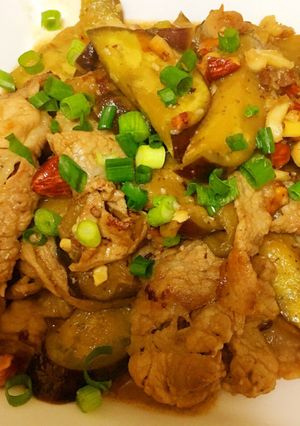 つくおき！ナスと豚こま肉のナッツ味噌炒め-レシピのメイン写真