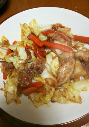 豚バラキャベツのニンニク醤油炒め-レシピのメイン写真