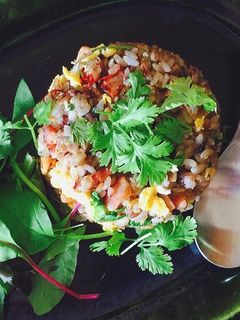 挑戦してみて!パクチー炒飯-レシピのメイン写真