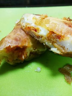 お餅とキムチーズ春巻き-レシピのメイン写真