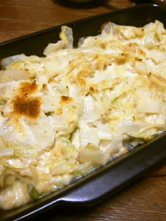 白菜茎の味噌マヨチーズ焼き-レシピのメイン写真