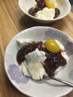アイス(バニラ&小豆)-レシピのメイン写真