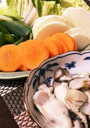 ゴマ味噌味！！！我が家の手作り牡蠣鍋♡-レシピのメイン写真