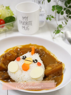 ❀簡単三角おむすびでにわとりさん❀-レシピのメイン写真