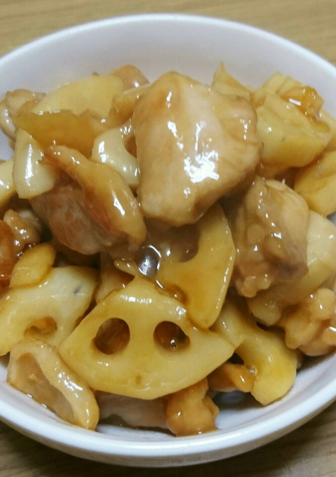旨い♪鶏肉と蓮根の照り焼き(*^o^*)-レシピのメイン写真