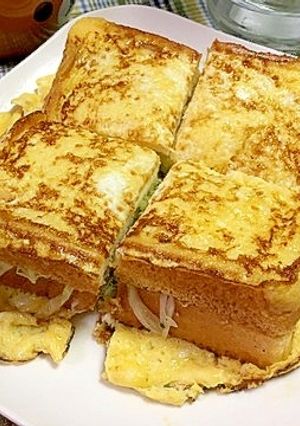 チーズ＆ベーコン入りフレンチサンド-レシピのメイン写真