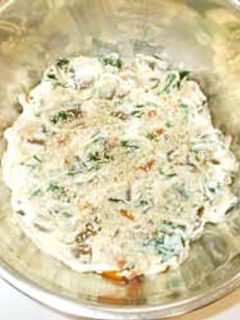 クリーム豆腐とゴマとほうれん草の白和え♪-レシピのメイン写真
