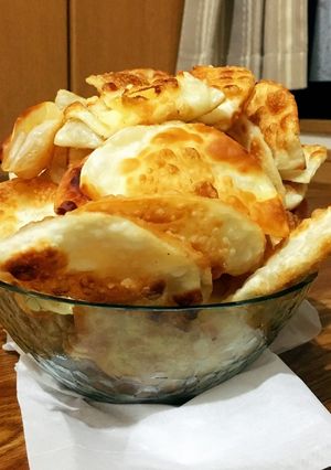 餃子の皮で簡単おやつ...♪*ﾟ-レシピのメイン写真