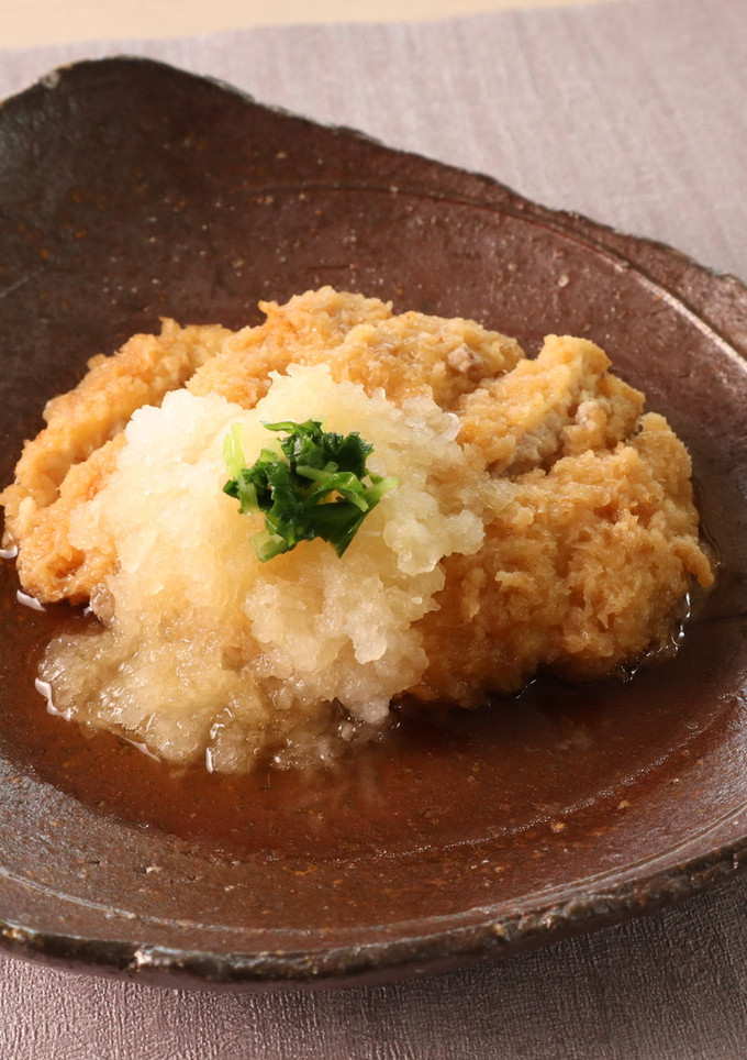 介護食　やわらか和風おろし豚かつ-レシピのメイン写真