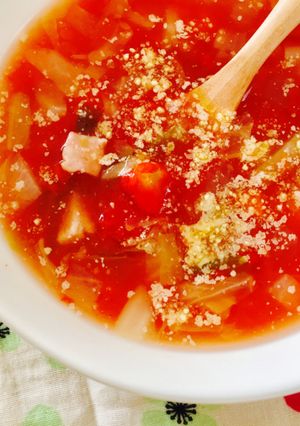 チキンで低糖質なミネストローネ-レシピのメイン写真