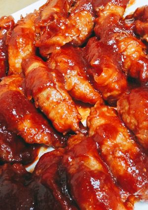 旬なりんごと豚バラのりんごの肉巻き！-レシピのメイン写真
