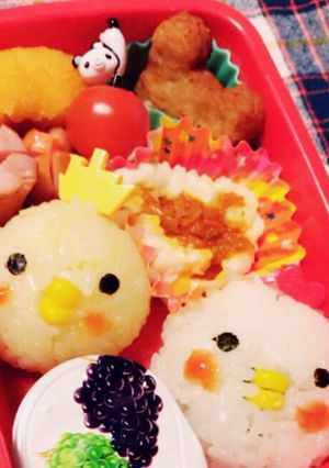 にわとり&ひよこ弁当-レシピのメイン写真