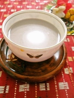 黒豆の煮汁入り♡寒天ホットミルク-レシピのメイン写真