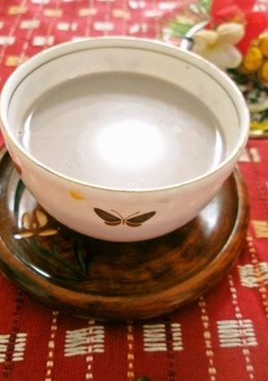 黒豆の煮汁入り♡寒天ホットミルク-レシピのメイン写真