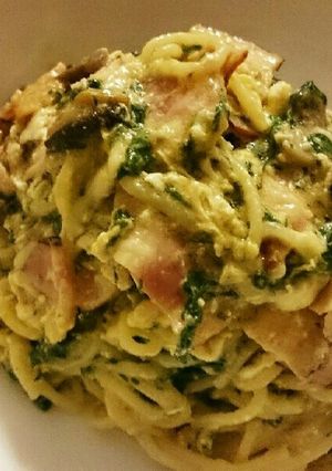 ほうれん草とたまごのバター醤油パスタ-レシピのメイン写真