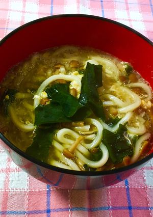 なめこうどん-レシピのメイン写真