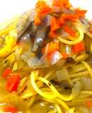 ごぼう茶【根菜のコンソメスープパスタ】