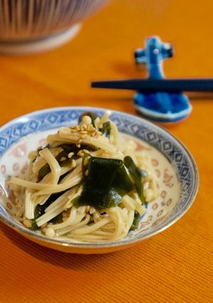 手軽に一品＊えのきとわかめの中華和え-レシピのメイン写真